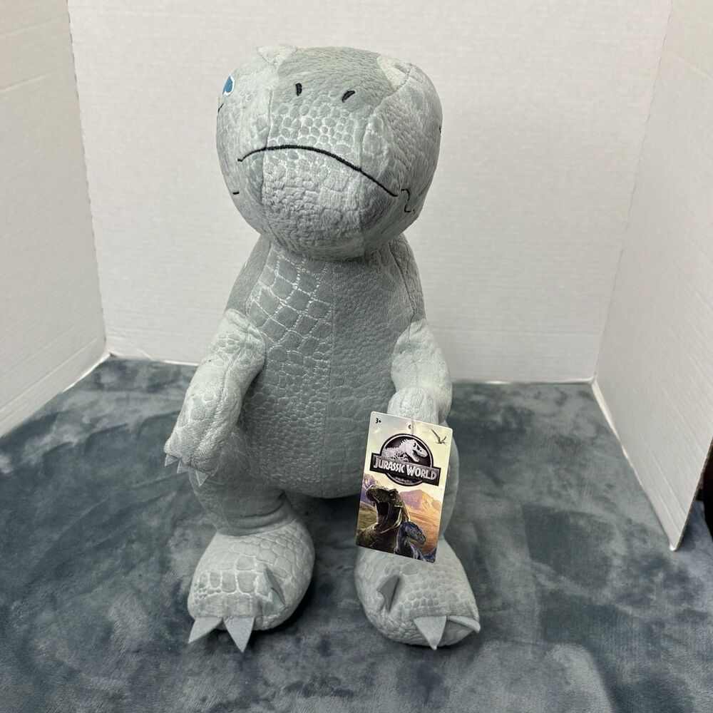 Jurassic World Extra Large Plush Blue, 16-inch Dinosaur  Stuffed Animal